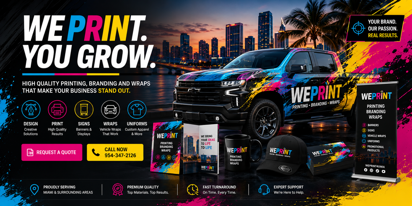 WePrint4U vehicle wrap
